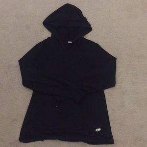 Plain black hoodie (thin material)